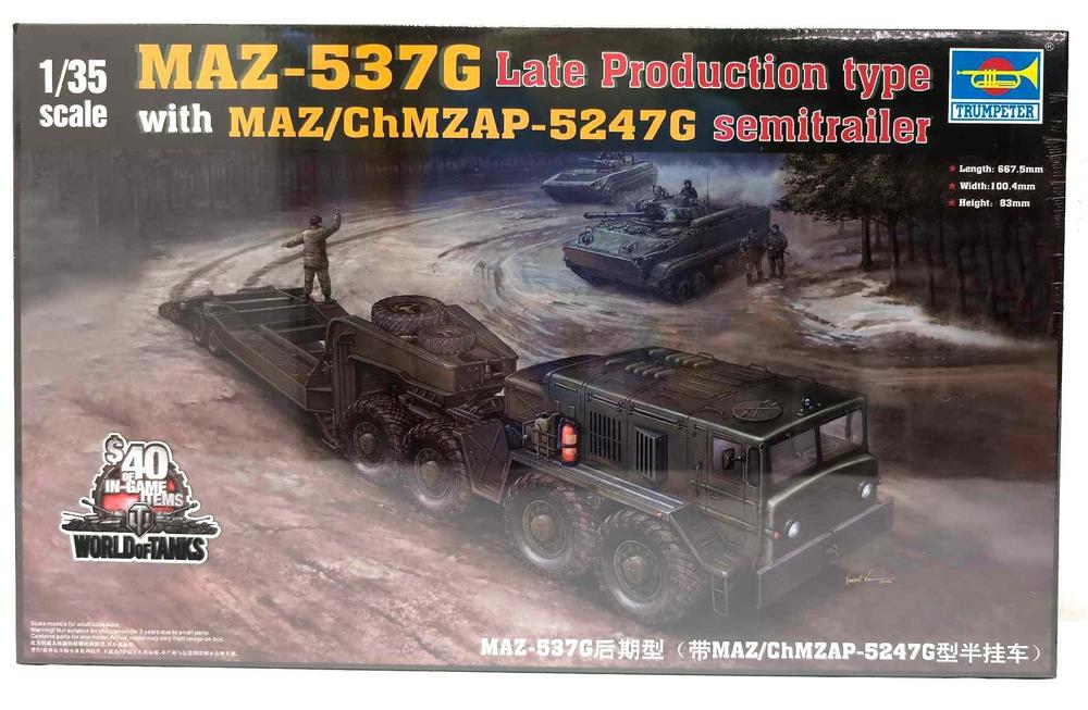 Factory Sealed Trumpeter 00212 MAZ-537G 1:36