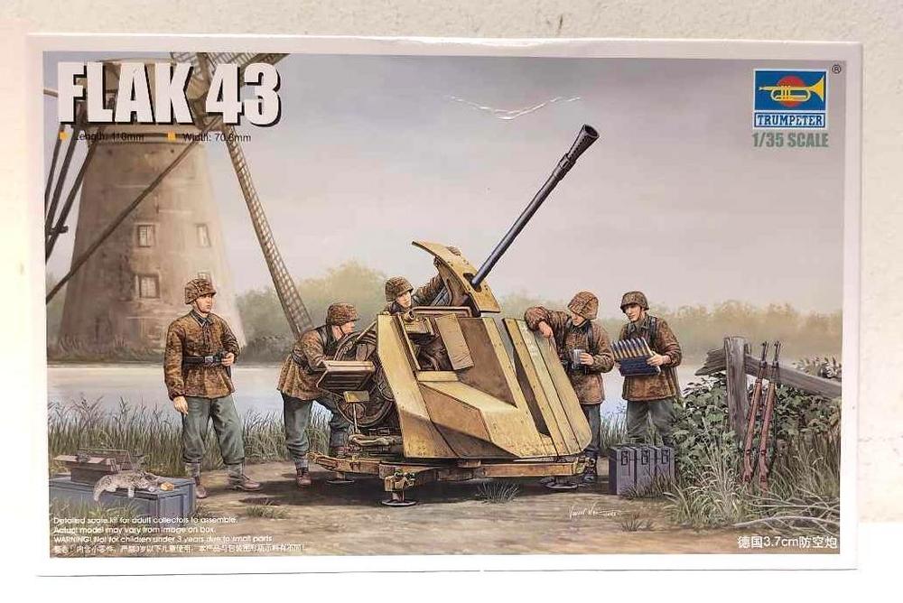 Trumpeter 02311 1:35 FLAK 43 NIB