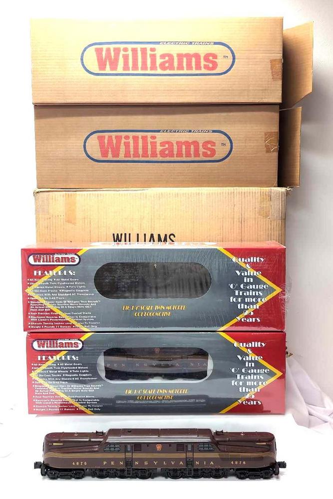 Modern Williams 74401 74403 GG-1 electric locomotives