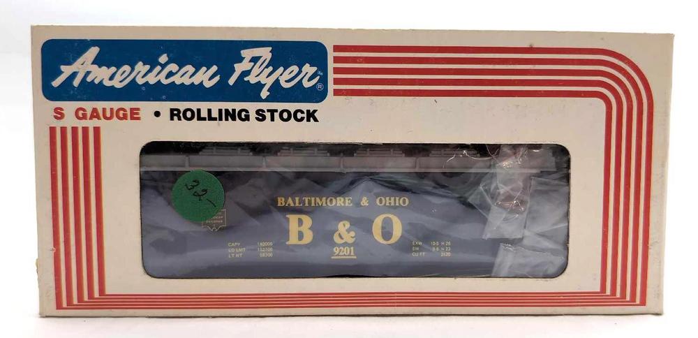 Modern American Flyer S Gauge 9201 B&O hopper in box