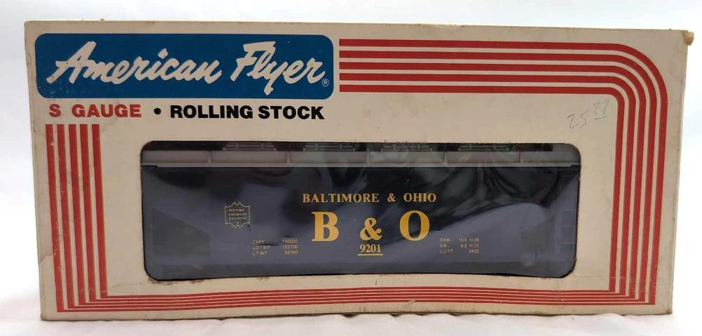 Modern American Flyer S Gauge 9201 B&O hopper in box