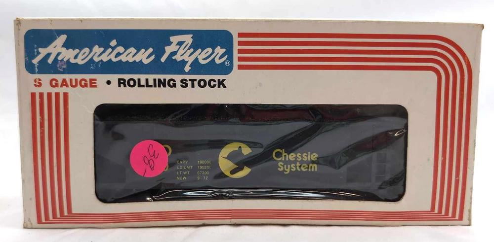 Modern American Flyer S Gauge 9200 Chessie hopper car in box