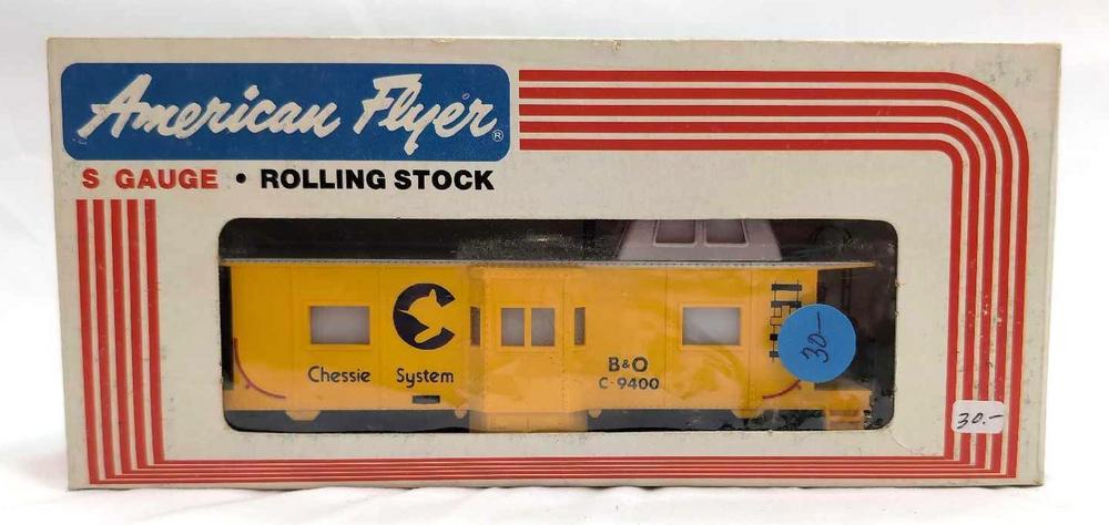Modern American Flyer S Gauge 9400 Chessie System Caboose in box