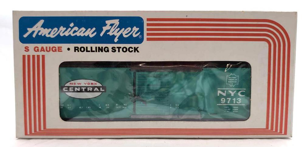 Modern American Flyer S Gauge 9713 New York Central box car in box