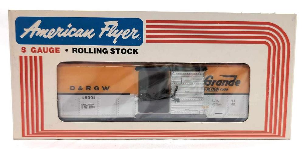 Modern American Flyer S Gauge 48301 Denver and Rio Grande box car in box