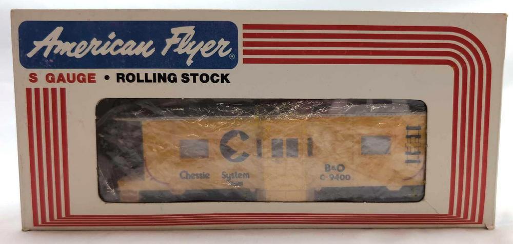 Modern American Flyer S Gauge 9400 Chessie System Caboose in box