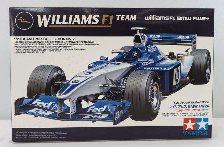 Tamiya 20055-2900 Williams F1 Team BMW FW24 1/20 J-P Montoya autographed