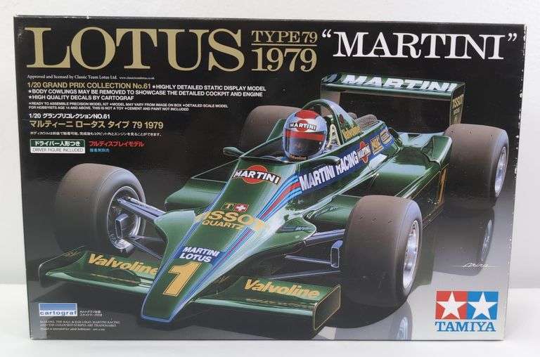 Tamiya Item 20061-4600 Lotus Type 79 1979 Martini 1/20 Scale Model Kit