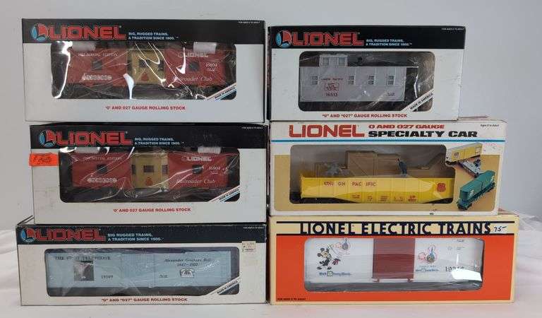Modern Era Lionel O Gauge 6201, 16513, two 16804, 19246, 19509 in box Mint image