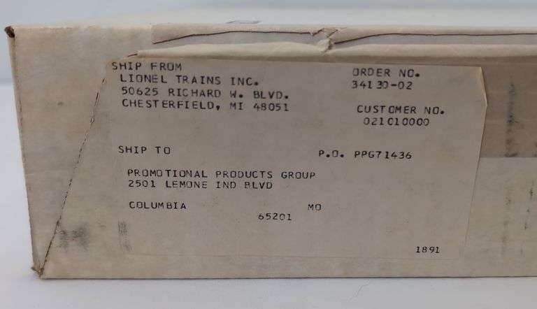 Modern Era Lionel O Gauge Anheuser-Busch Budweiser 6-11810 O27 Gauge Train Set in box