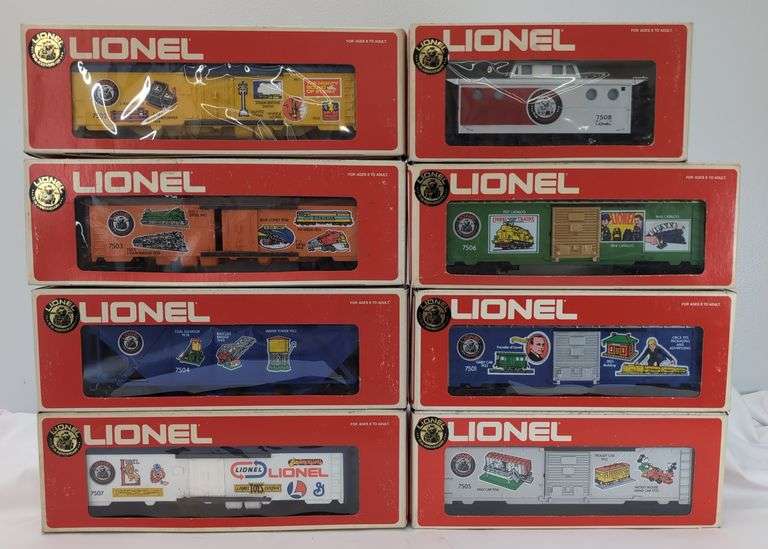 Modern Era Lionel O Gauge 75th Anniversary Train freight car set Mint in box image