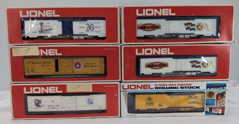 Modern Era Lionel O and O27 Gauge Rolling Stock Club Boxcars Mint in box