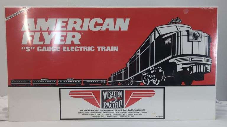 Modern Era Lionel American Flyer S Gauge Western Pacific Zephyr PA-1 Passenger Set 49604 Mint image