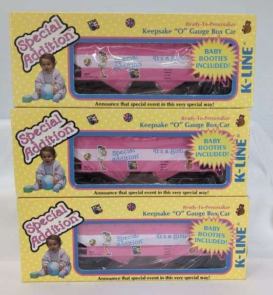 Modern Era K-Line Special Addition O Gauge Baby Box Car Lot of 6 Mint