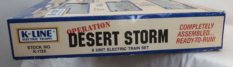 Modern Era K-Line O Gauge Operation Desert Storm 6 Unit Train Set Mint