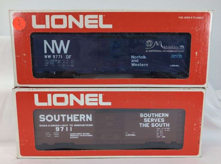 Modern Era Lionel O Gauge 9704, 9711, 9753, 9771, 9851, 9863 Mint in box