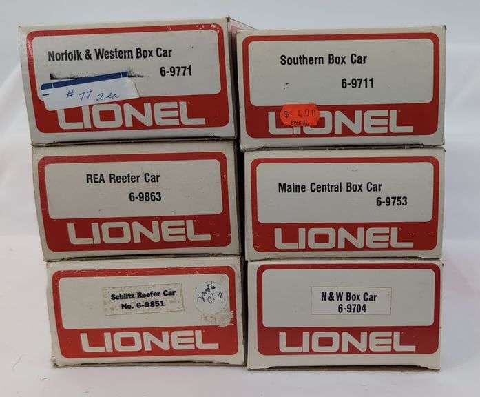 Modern Era Lionel O Gauge 9704, 9711, 9753, 9771, 9851, 9863 Mint in box