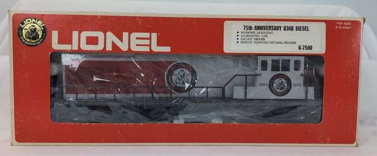 Modern Era Lionel O Gauge 6-7500 75th Anniversary U36B Diesel Locomotive in box image