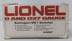 Modern Era Lionel O Gauge Burlington SW1 Switcher 8057 in box