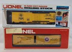 Modern Era Lionel O and O27 Gauge Rolling Stock Club Boxcars Mint in box