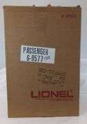 Modern Era Lionel O Gauge No. 9577 Burlington six aluminum passenger car set in box