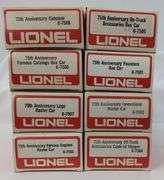 Modern Era Lionel O Gauge 75th Anniversary Train freight car set Mint in box