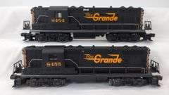 Modern Era Lionel O Gauge Rio Grande GP-7 Diesel power and dummy 8454 & 8455 Mint