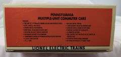 Modern Era Lionel O Gauge Pennsylvania Multiple-Unit Commuter Cars 18306