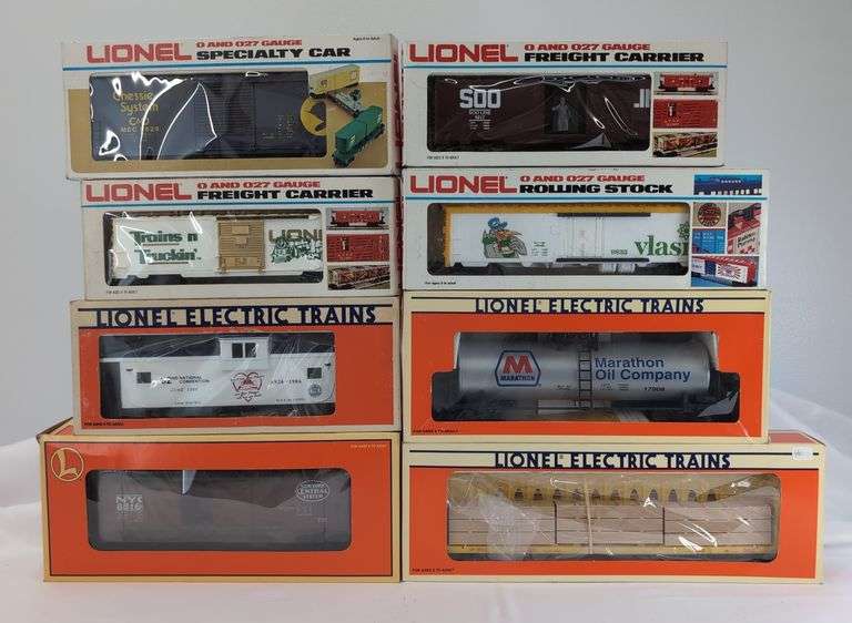 Modern Era Lionel O Gauge 6926, 7803, 9217, 9629, 9833, 16380, 17908, 26725 Mint in box image