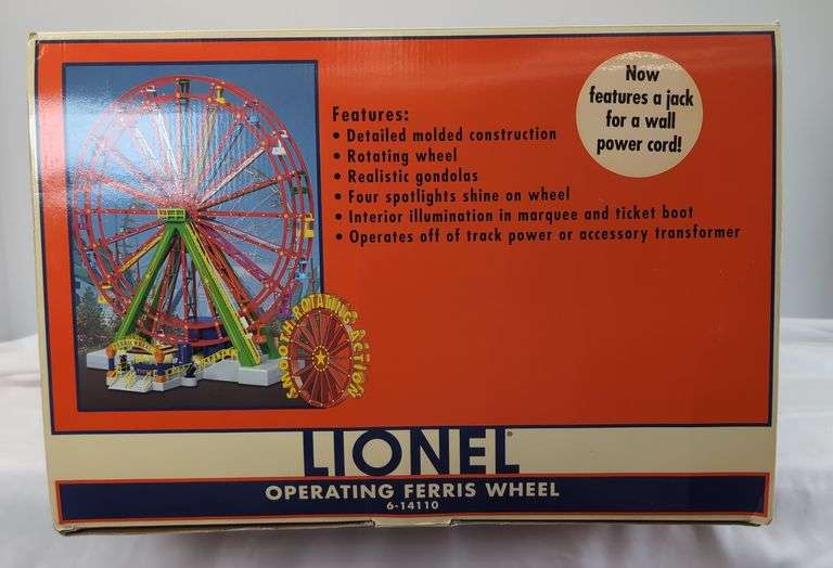 Modern Era Lionel Operating Ferris Wheel O Gauge 6-14110 Mint in shipper