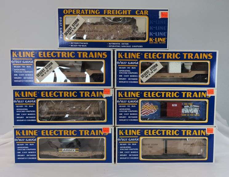 Modern Era K-Line Electric Trains O Gauge Desert Storm freight un-run in box image