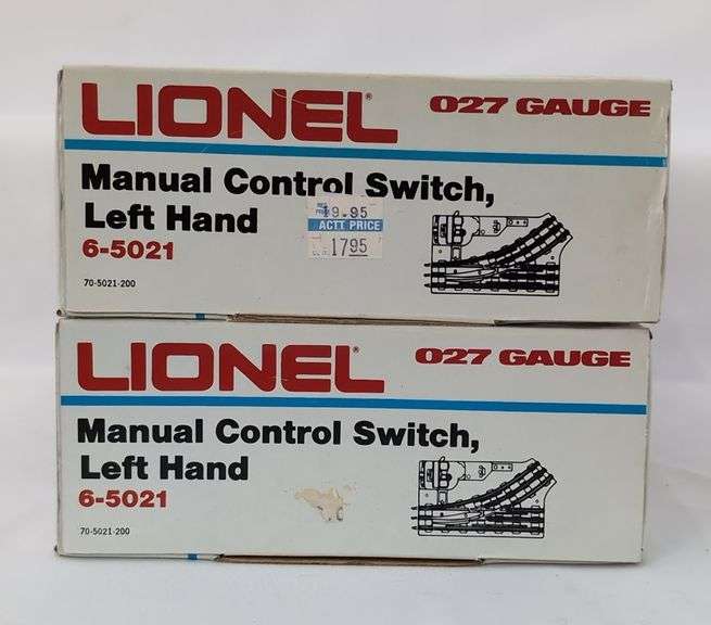Modern Era Lionel 027 Gauge Train Track Lot - Switches, Crossing, and Remote Control Operating Track