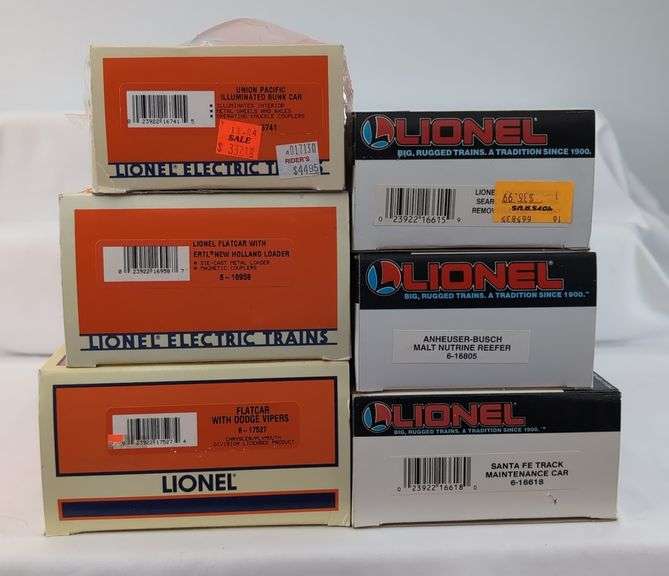 Modern Era Lionel O Gauge 16741, 16958, 17527, 16615, 16805, 16618 in box