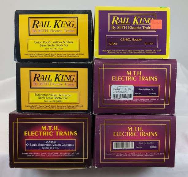Modern Era Rail King O Scale RK-7107L, RK-7806L, MT-7504, 20-98202, 20-98201, 20-9104L Mint in box
