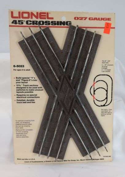 Modern Era Lionel 027 Gauge Train Track Lot - Switches, Crossing, and Remote Control Operating Track