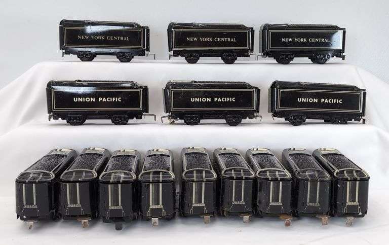 Lot of 15 Marx O Gauge 551 New York Central and 551 Union Pacific steam locomotive tender image
