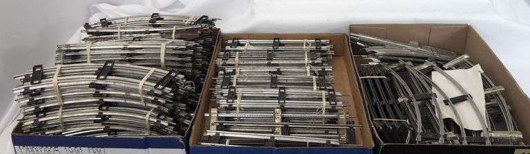 Large Lot of Hafner O Gauge 2 Rail Track & Switches Windup Battery Operated Trains curved straight image