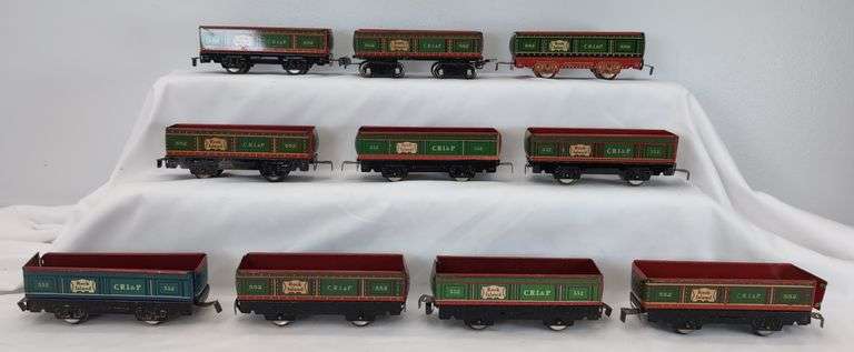 Lot of 18 Marx O Gauge 552 Rock Island l C.R.I.&P. gondolas with variations