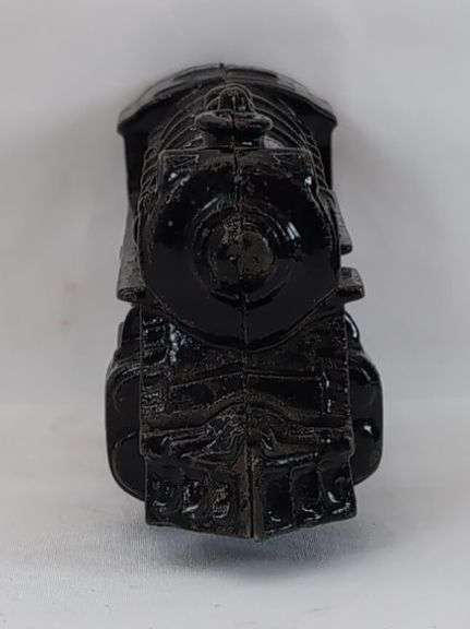 Prewar cast iron key wind loco with IVES R.R. Lines lithographed tinplate tender