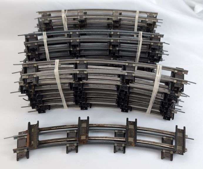Postwar American Flyer S Gauge Track, road bed, 90 degree crossover, uncouplers, More