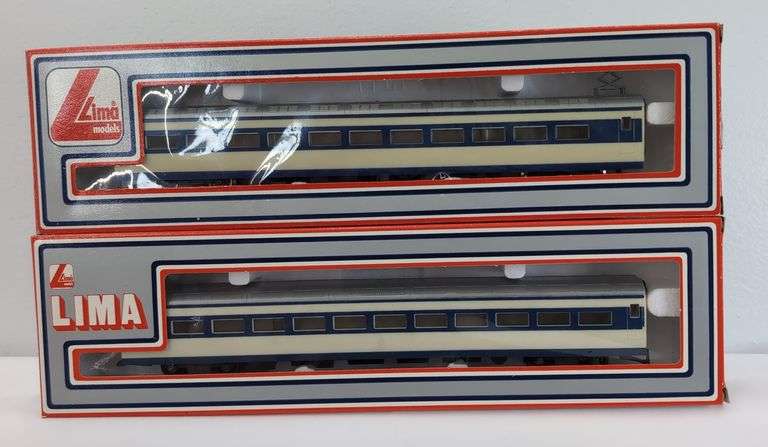 Lima, Rivarossi, AHM HO passenger trains American European in box