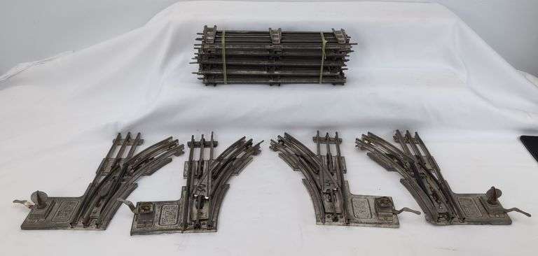 Prewar Ives RR Lines O Gauge 3 Rail Train Tracks and Switches Manual Electric image