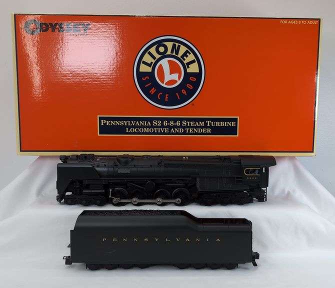 Modern Era Lionel O Gauge 6-38028 Pennsylvania S2 6-8-6 Steam Turbine loco and tender in box image