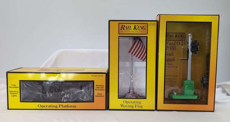 Modern Era Rail King by MTH Electric Trains O Gauge 30-9107, 30-9103, RK-1034 Mint in box image