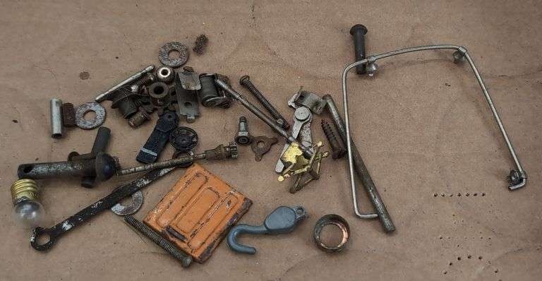 Prewar American Flyer, Lionel, Marx Train Parts & Accessories Lot: Rheostat, Motors, Wheels, and More