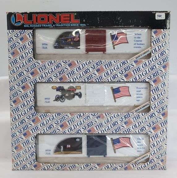 Two Lionel 6-178599 The Old Glory Series Train Cars in Original Boxes