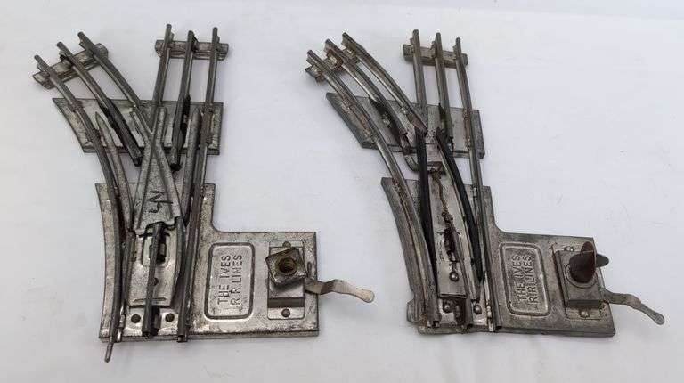 Prewar Ives RR Lines O Gauge 3 Rail Train Tracks and Switches Manual Electric