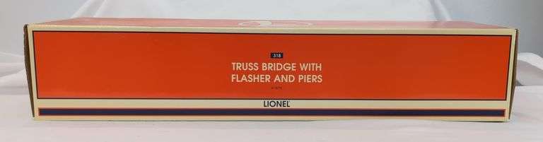 Modern Era Lionel O Gauge 318 Truss Bridge with Flasher and Piers 6-12772 Mint in box