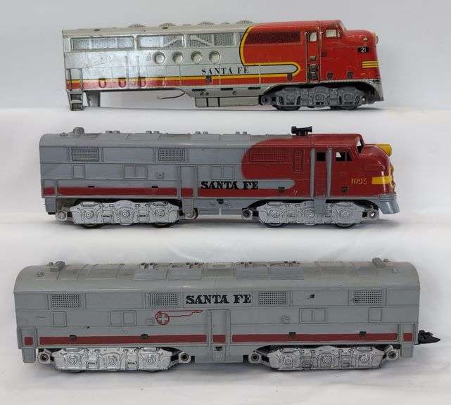 Marx O Gauge Santa Fe diesel locomotive 21, 1095 & B unit