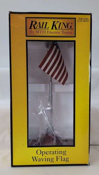 Modern Era Rail King By MTH Electric Trains Operating Waving Flag 30-9103 Mint in box image